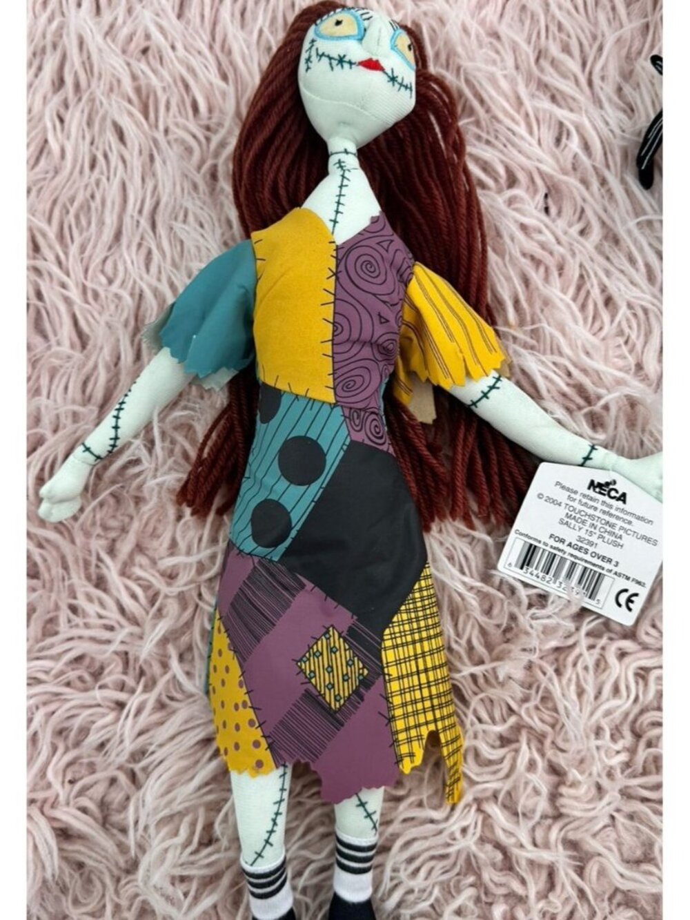 RARE 2004 NECA Jack Skellington and Sally Plush dolls Nightmare Before Christmas - Picture 15 of 16